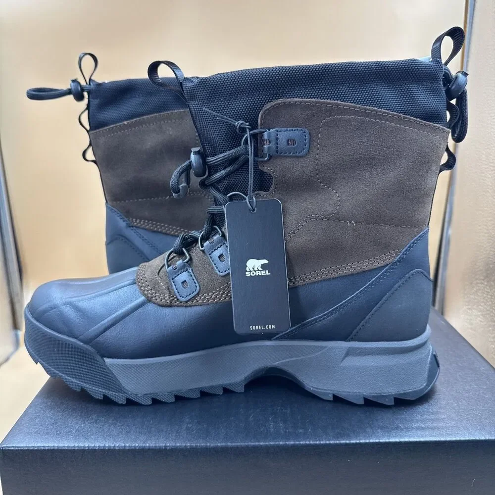 Sorel Scout 87 XT WP Men Waterproof Insulated Winter Boots Black Quarry Size 11